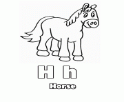 animal horse alphabet s printable71be