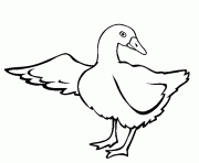 free goose printable animal sc452