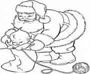 Printable toddler and santa 6b76 coloring pages