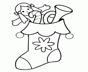 Printable printable s christmas stocking for kidsd326 coloring pages