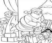 Printable kids hiding from santa d01c coloring pages