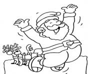 Printable happy santa  free2e63 coloring pages