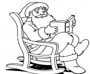 santa reading printable s christmas345a