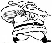 coloring pages of santa claus and his presentsa574