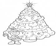 Printable boots christmas tree sa524 coloring pages