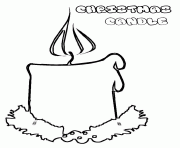 Printable christmas candle  printablebb1b coloring pages