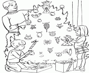 Printable decorating christmas tree saa2b coloring pages