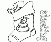 Printable stocking printable s christmasec34 coloring pages