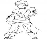 Printable gaara of naruto scfcb coloring pages