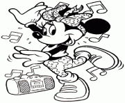 Printable 80s minnie disney se42c coloring pages