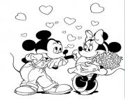 mickey kissing minnies hand disney 42bd