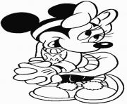 Printable minnie flirts disney e448 coloring pages