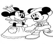 minnie and sir mickey disney f534