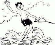 water ski coloring page3bcf