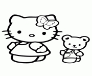 hello kitty and teddy bear