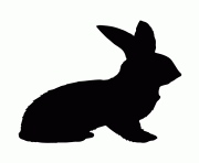 cute rabbit silhouette