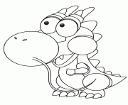 cute baby dragon coloring pages