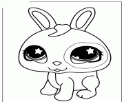 Printable littlest pet shop cute bunny coloring pages