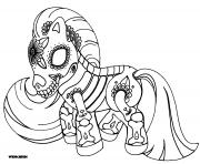 free sugar skull poney