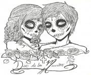 skull sugar couples love