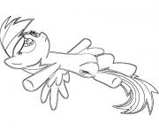 little rainbow dash sleeping