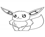 Printable evoli pokemon coloring pages