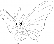 Printable 049 venomoth pokemon coloring pages