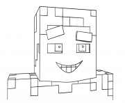 minecraft smiling steve