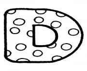 bubble letter d