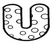 bubble letter u