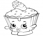 Exclusive Colouring Pages Cupcake Chic shopkins season 2