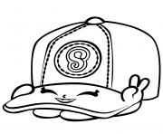 Baseball Casper Cap shopkins season 3 coloring pages