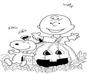 Printable charlie brown halloween coloring pages