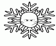 Printable lego ninjago christmas snowflake coloring pages