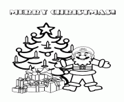 Printable christmas santa mario coloring pages