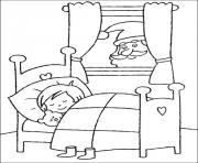 Printable kid sleep christmas for kids 27 coloring pages