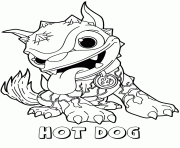 Printable skylanders giants fire hot dog series1 coloring pages