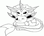 vaporeon and eevee