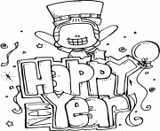 Happy New year printable 2017