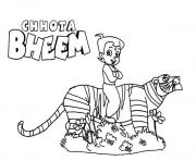 Chota Bheem Ride on Tiger Back