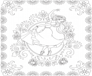 Elena of Avalor Colouring Page Dance