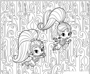 Shimmer and Shine Printables