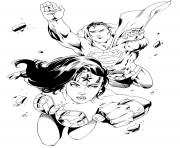 wonder woman with superman for adult