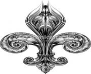 fleur de lis detailed difficult