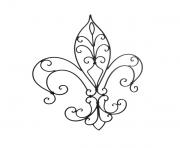 wall hanging metal fleur de lis