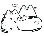 Pusheen in Love Amour