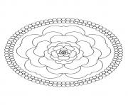 A mandala rose a4