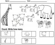 kindergarten math worksheets