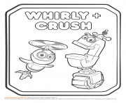 Rusty Rivets Whirly and Crush Coloring Page