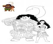 moana and maui color